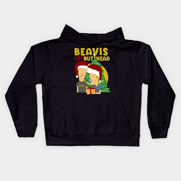 beavis christmas Kids Hoodie by NelsonPR